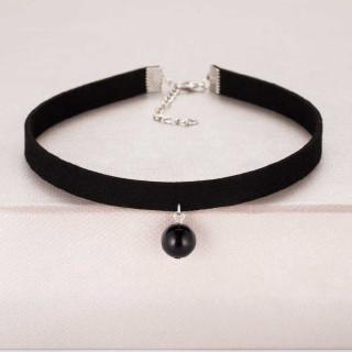 2020 Hot Vintage Gothic Black Velvet Choker Imitation Pearl Pendant Choker Necklaces Jewelry For Women Statement Necklace Collar