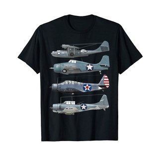 ราคา เสื้อยืด พิมพ์ลายเครื่องบินอเมริกัน Ww2 ใส่สบาย ดีไซน์ใหม่S-5XL