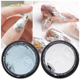 AROMA 5ml Nail Art Polish Lacquer DIY Nail decor Nail Art Varnish Decoration 3D Sand Texture Gypsum Gel Manicure Accessories Drawing Design Soak Off Nail Plaster Nail Gel/Multicolor