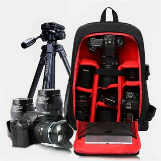 Outdoor Backpack Camera Accessories Bag DSLR SLR กระเป๋าเป้  สำหรับ Sony Canon ความจุขนาดใหญ่ กระเป๋าเป้โน๊ตบุ๊คกันน้ำ