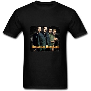 ถูกสุดๆBreaking Benjamin เสื้อยืดลําลอง คุณภาพสูง สไตล์เกาหลี สําหรับผู้ชายรหัสเต็ม