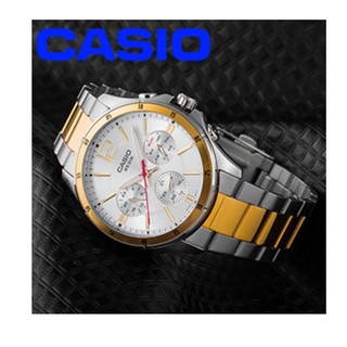 Casio Standard นาฬิกาข้อมือผู้ชาย สายสเตนเลส รุ่น MTP-1374SG-7A