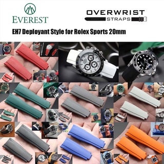 สายยาง everest eh7 deployant style for rolex sport 20mm