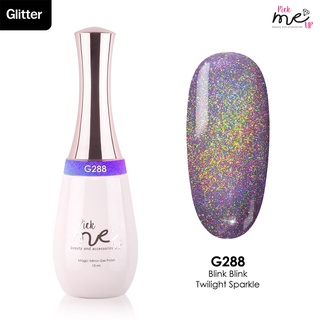 สีเจลทาเล็บ Pick Me Up G288 Blink Blink Twilight Sparkle 15ml.