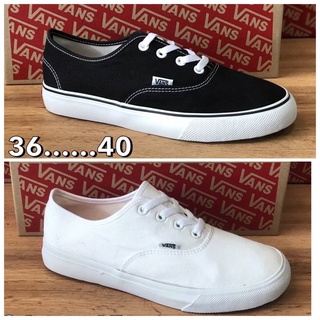 🛒🛍vans classic สีขาว/(สีดำ)🦋มี ขนาด 36-45