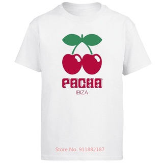 Pacha Ibiza เสื้อยืดแขนสั้น สีดํา และสีขาว สไตล์ฮาราจูกุ สตรีท โอเวอร์ไซซ์ ฤดูร้อน สําหรับผู้ชาย ผู้หญิงS-5XL