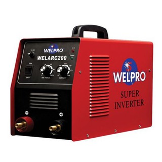 WELPRO เครื่องเชื่อมไฟฟ้าอินเวอร์เตอร์ รุ่น WELARC 200 กำลัง 200 แอมป์ สีแดง เครื่องเชื่อมเหล็ก เครื่องเชื่อม