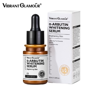 Vibrant GLAMOUR α-Arbutin เซรั่มไนอะซินาไมด์ ไวท์เทนนิ่ง เอสเซ้นบํารุงผิวหน้า ฟอกสี 10% 30 มล.