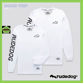 Rudedog เสื้อแขนยาว ชาย หญิง รุ่น Road trip สีขาว