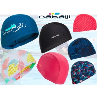 หมวกว่ายน้ำผ้าตาข่าย น้ำหนักเบา nabaijiแท้ 100%(มีไซส์เด็กและผู้ใหญ่)