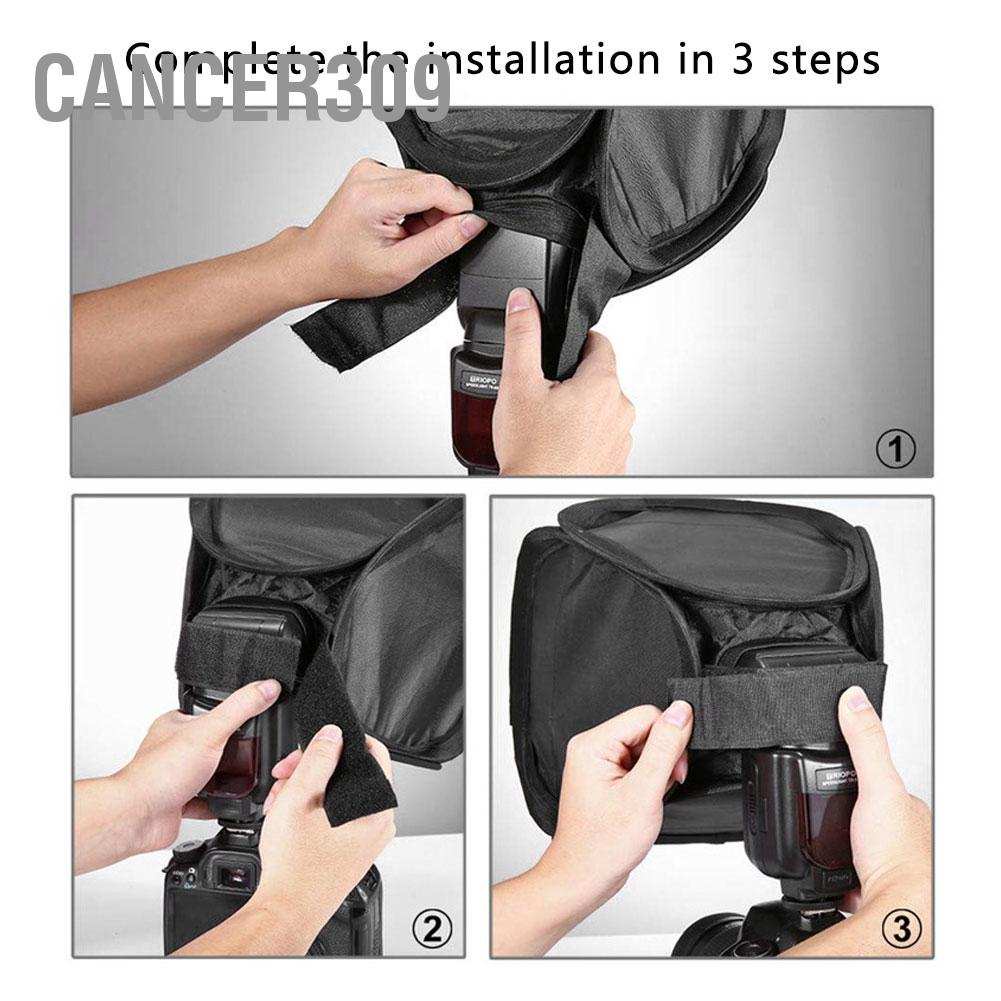 Cancer309 23cm Plastic Pure White Portable Folding Flash Light SLR ...