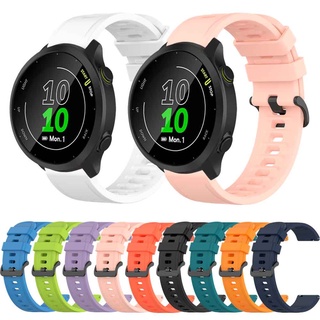 สายนาฬิกาข้อมือซิลิโคน แบบเปลี่ยน สําหรับ Garmin Forerunner 158 55 Garmin Venu 2 Plus