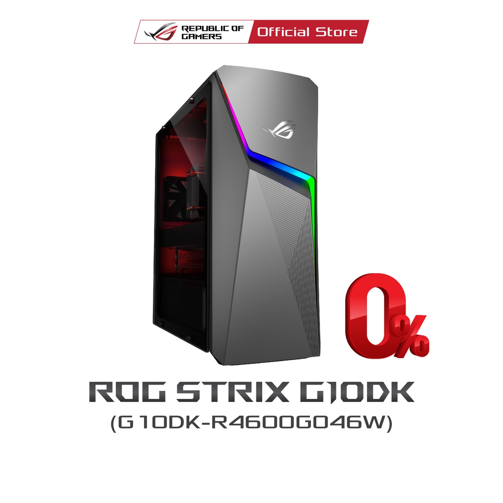 ASUS ROG Strix G10DK, Desktop, AMD Ryzen 5 4600G, 16 GB Memory, NVIDIA ...