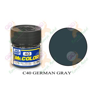 สีสูตรทินเนอร์ Mr.hobby Mr.color C40 German Gray 3/4 Flat 10ml