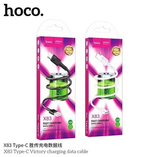 Hoco X83 สาย​ชาร์จ​Data ​แบบยาง​ สำหรับ​micro​/iP​/TypeC/PD20W/TypeC to TypeC 60W ใหม่ล่าสุด​ แท้100%