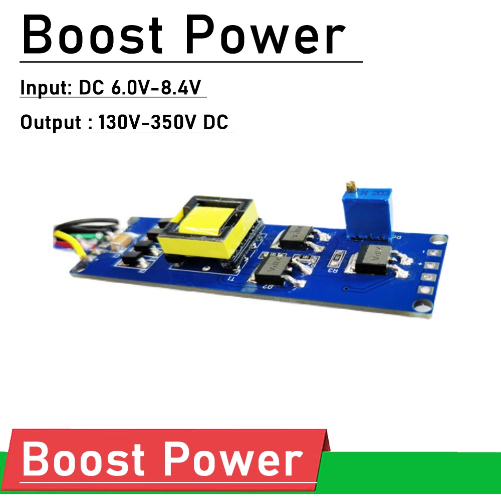 DC-DC Boost Converter Power Module 7.4V Step up to 130V-350V 200V 300V FOR Solenoid valve control Capacitor charging