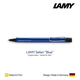 Lamy Safari Blue Ballpoint Pen - ปากกาลูกลื่นลามี่ซาฟารี  สีน้ำเงิน