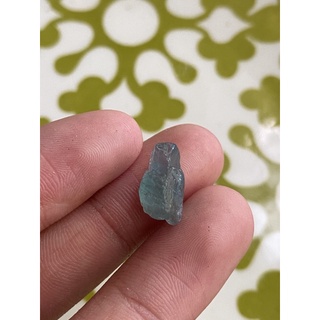 (F) พลอยดิบแท้ บลู อพาไทร์(Blue Apatite)พลอยธรรมชาติ 100% น้ำหนัก 7.50 กะรัต