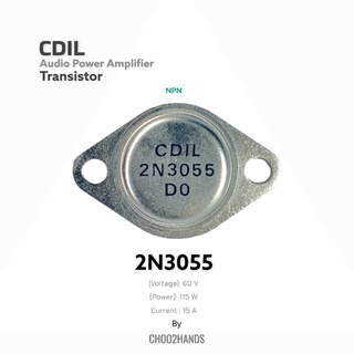 2N3055 Transistor NPN 115W 60V 15A TO3 MJ2955 สำหรับ Switching และ แอมป์ ขยายเสียง *ส่งจากไทย