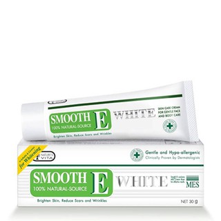 **ล็อตใหม่สุด หมดอายุ04/22** Smooth E cream Plus White 10&amp;30 กรัม สมูทอี ครีม พลัส ไวท์