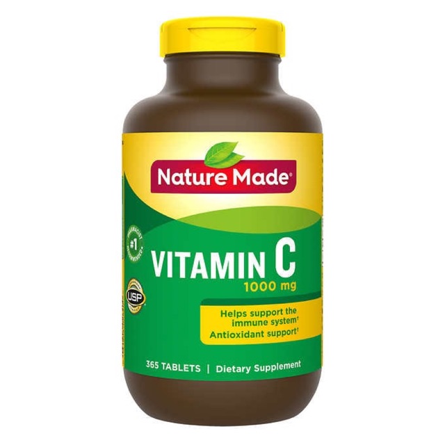 Nature Made Vitamin C 1000 mg. วิตามินซี, 365 Tablets