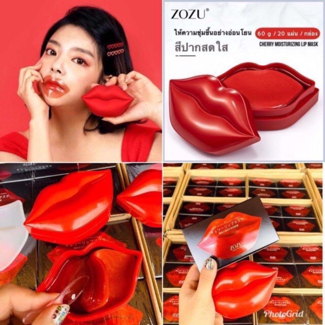 ZOZU Lip​ Mark​ Beautecret มาร์คปากคอลลาเจน ​(1กล่องมี 20 แผ่น)​