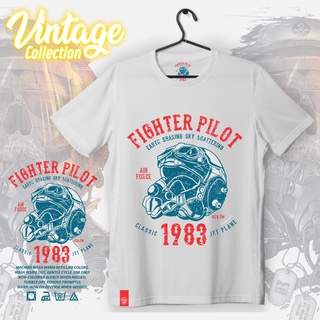 Tee - คอลเลกชันวินเทจJetFighterนักบิน1983ซุปเปอร์พรีเมี่ยมเสื้อยืดUnisexที่มีจําหน่ายขนาดใหญ่4XL5XL