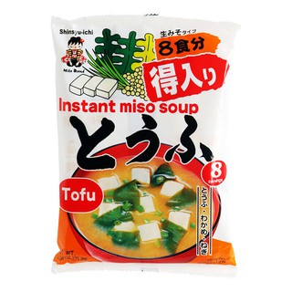 ชินซูอิชิซุปเต้าเจี้ยวผสมเต้าหู้ 171.2กรัม Shinsuichi Soybean and Tofu Soup 171.2 grams.