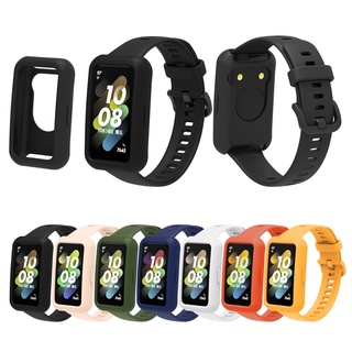 Capa ตัวป้องกันหน้าจอ นิ่ม สําหรับ HuaweiBand 7 กันชน ซิลิโคน ยืดหยุ่น เต็มจอ Sl