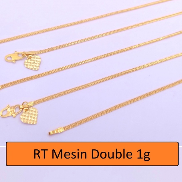 Mesin Machine Hand Chain DOUBLE Solid Gold 916 Gold 916 Gold 916 BAJET BRACELET 916 สร ้ อยข ้ อมือ