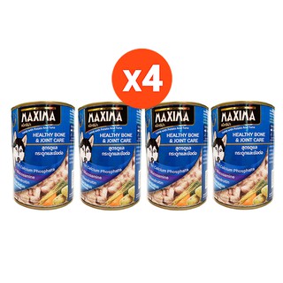 MAXIMA – HEALTHY BONE &amp; JOINT CARE  อาหารสุนัข สูตรดูแล กระดูกและข้อต่อ 380 กรัม (x4 กระป๋อง)