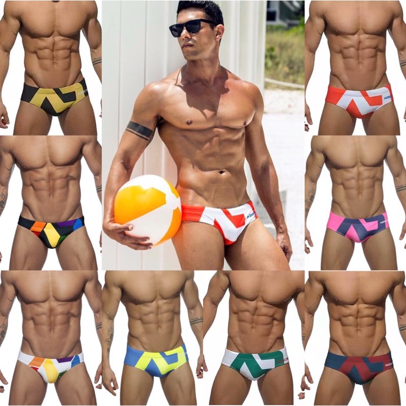 sale พร้องส่ง กางเกงว่ายนำ้ชาย Addicted ทรงbikini