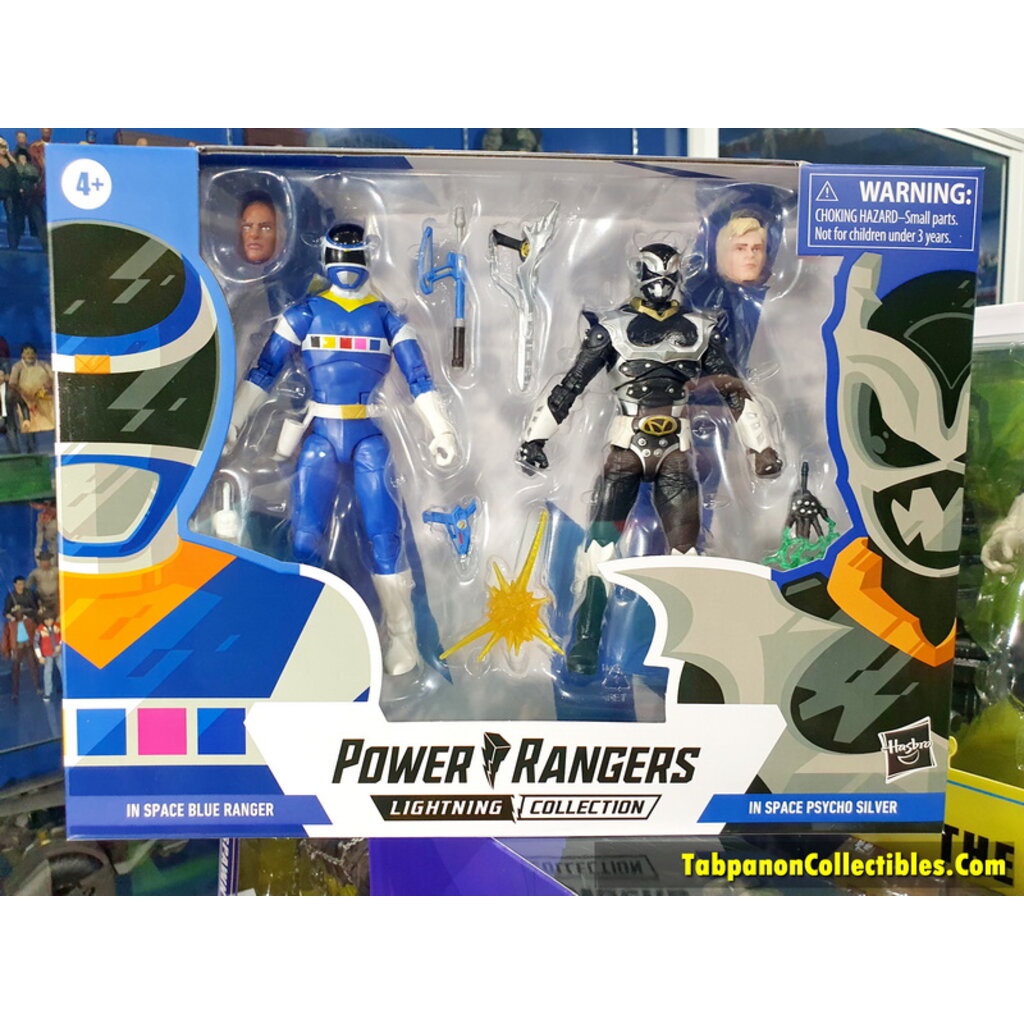[2022.01] Hasbro Power Rangers Lightning Collection In Space Blue Ranger Vs. Silver Psycho Ranger 6-Inch Figure 2-Pack