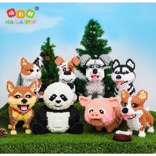 เลโก้นาโนแบบเฟือง Size Jumbo - Haicaipin 8684-8686 Dog,Cat &amp; Panda พร้อมส่ง!!