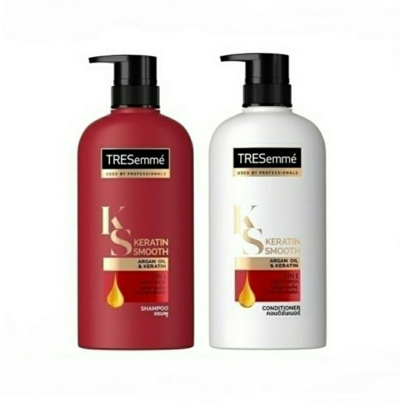 **SALE**(2ขวด โฉมเก่า) TRESemme Keratin Shampoo &amp; Conditioner 450mL