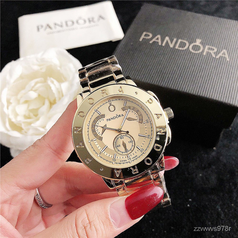 UzFh นาฬิกาประดับสุภาพสตรี นาฬิกา Pandora Women bradshaw นาฬิกาโครโนกราฟ Pawnable Watch นาฬิกากันน้ำ Jam