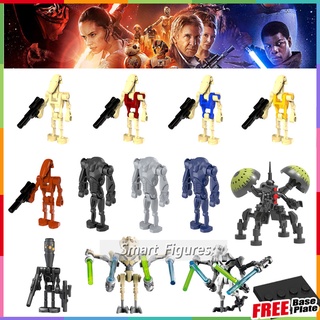 Star Wars Minifigures Robots Buzz Droid General Grievous Battle Droid IG-88 ของเล่นของขวัญคอลเลกชันมินิฟิกเกอร์