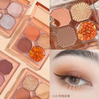 อายแชโดว์ Wodwod [W820] 4 ช่อง ชิมเมอร์ เนื้อแมท หลากสีในตลับเดียว น่ารักม้ากก W820 Eye Shadow