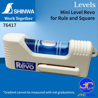 Shinwa ระดับน้ำพลาสติกขนาดเล็ก รุ่น 76417 - Plastic Mini Level Revo No.76417