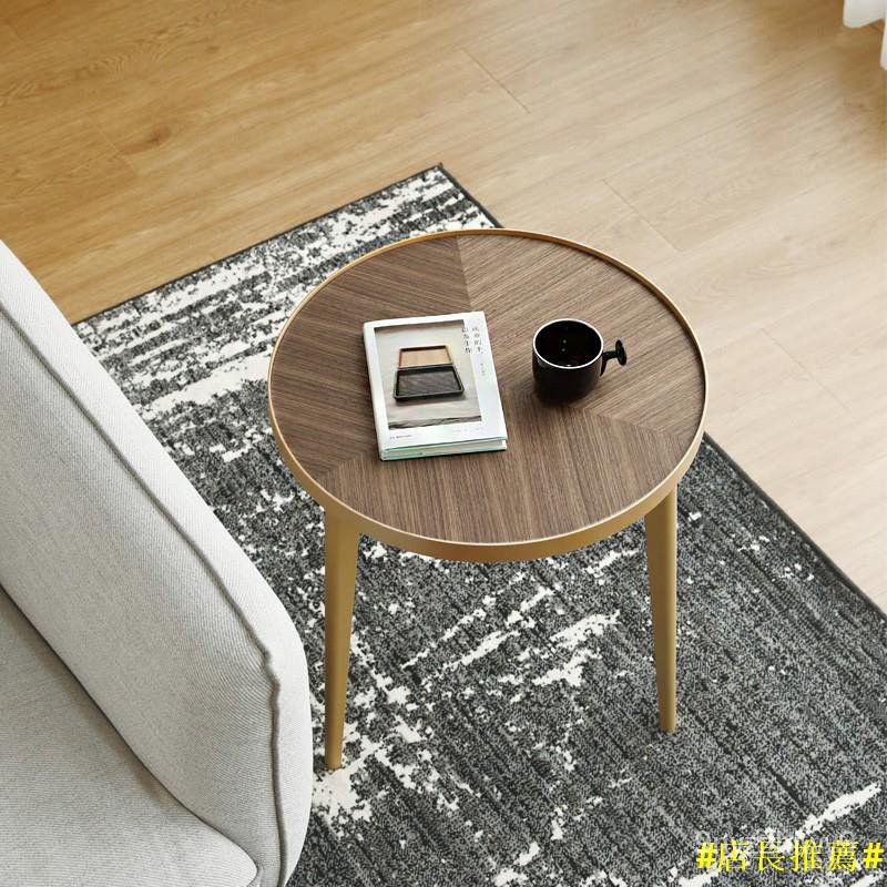 【Loss Sale】Printed Home Simple Modern Sofa Side Table Small round Table ...