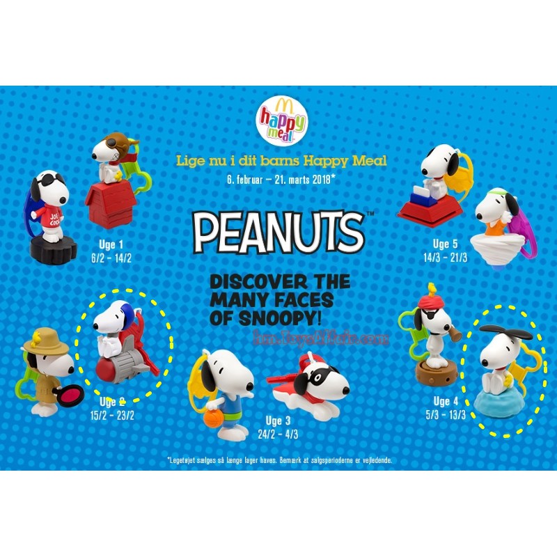 MC​ ​HAPPY​ MEAL​ 2018 : SNOOPY'S WORLD