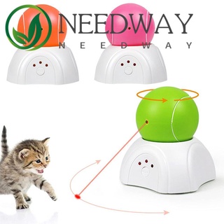 Needway ของเล่นลูกบอลเลเซอร์ตั้งเวลาอัตโนมัติ สําหรับออกกําลังกายแมว