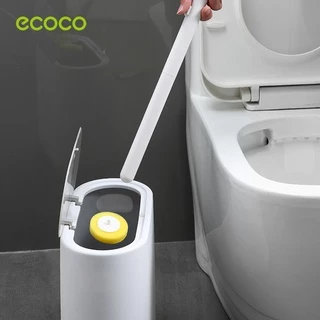 [พร้อมส่ง]ECOCO แปรงขัดส้วม แบบใช้แล้วทิ้ง ที่ขัดห้องน้ำ ติดผนัง เปลี่ยนหัวได้ มีน้ำยาในตัว E2103 E2132