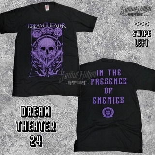 เสื้อยืดผ้าฝ้ายพิมพ์ลายแฟชั่น Dream THEATER IN THE PRESENCE OF ENEMIES วงดนตรีกบฏโลหะในตัว Heaven Hell