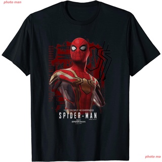 แฟชั่น สไปเดอร์แมน tee Spider-Manเสื้อยืด Marvel Spider-Man No Way Home Spidey Hero Portait T-Shirt คู่