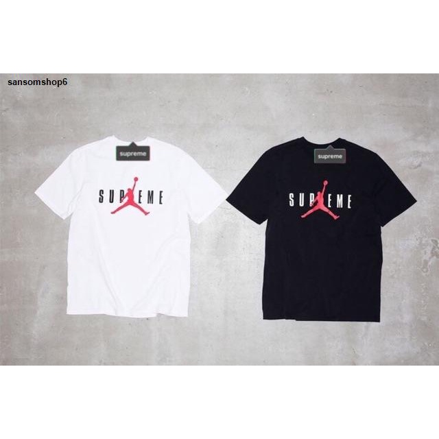 จัดส่งจากกรุงเทพฯ ส่งตรงจุด☄️เสื้อยืดสกรีน Supr Jordan ☄️ 👀ไซส์  S-3XL