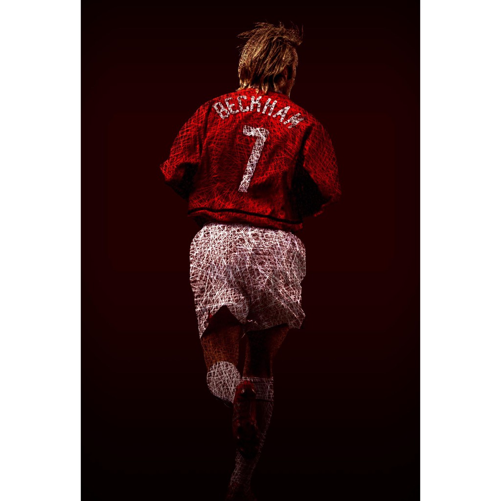 โปสเตอร์ เดวิด เบคแคม David Beckham Manchester United แมนเชสเตอร์ยูไนเต็ด Manu MUFC แมนยู Red Devils