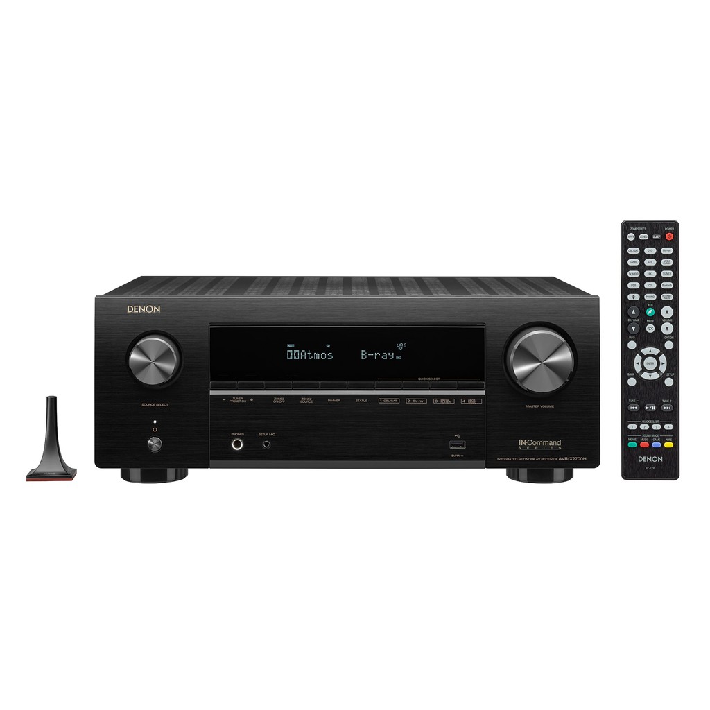 DENON AVR-X2700H 7.2ch 8K AV receiver with 95W per channel fully supports 3D