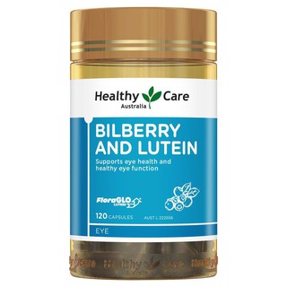 🔥Exp.04/2025 บำรุงสายตา Bilberry &amp; Lutein ลูทีน Healthy Care 120 Capsules