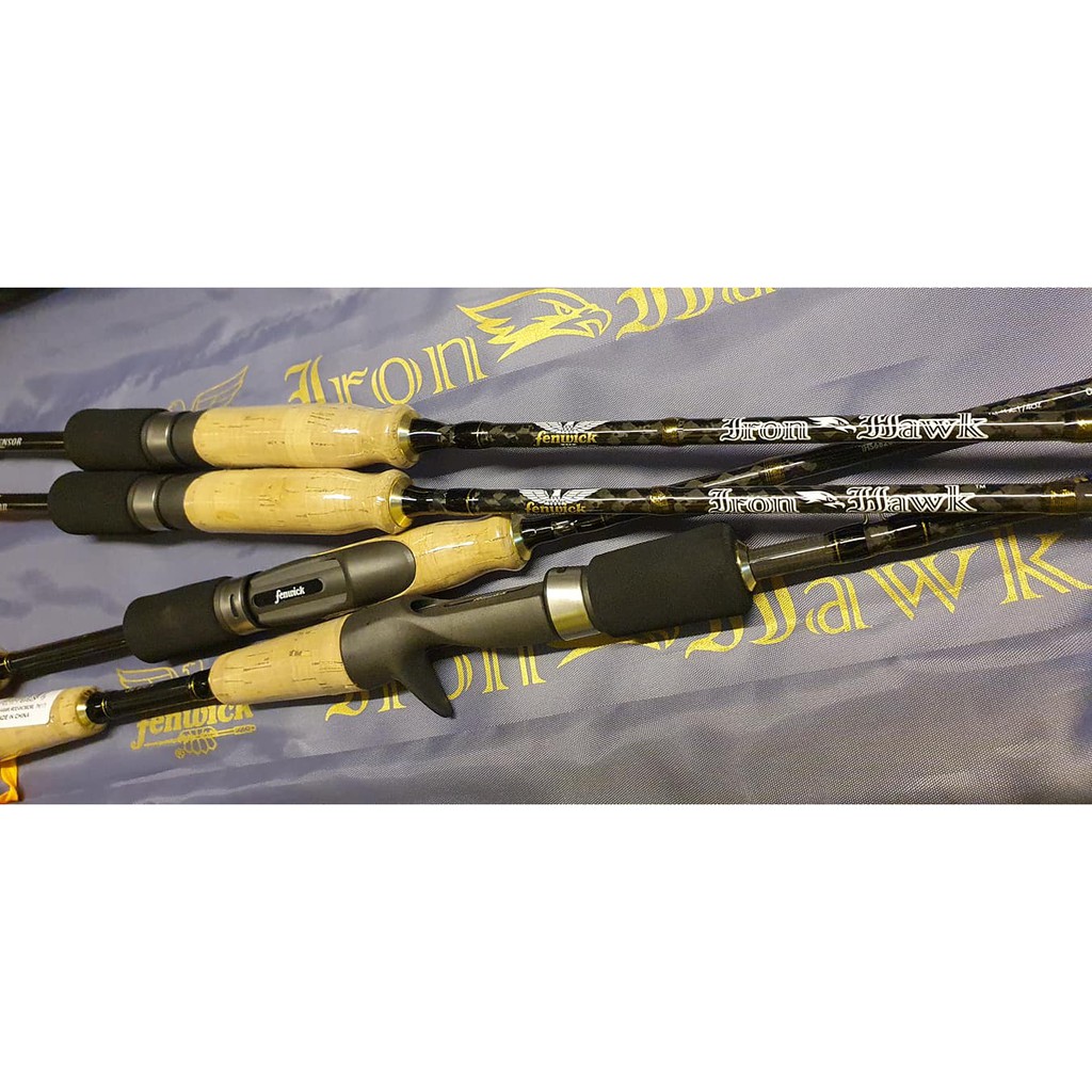 คันตีเหยื่อปลอม ตกปลาลำธารน้ำไหล เฟนวิค ไอรอน ฮ๊อค fenwick Iron Hawk ไกด์ Fuji IM7 NANO High Carbon